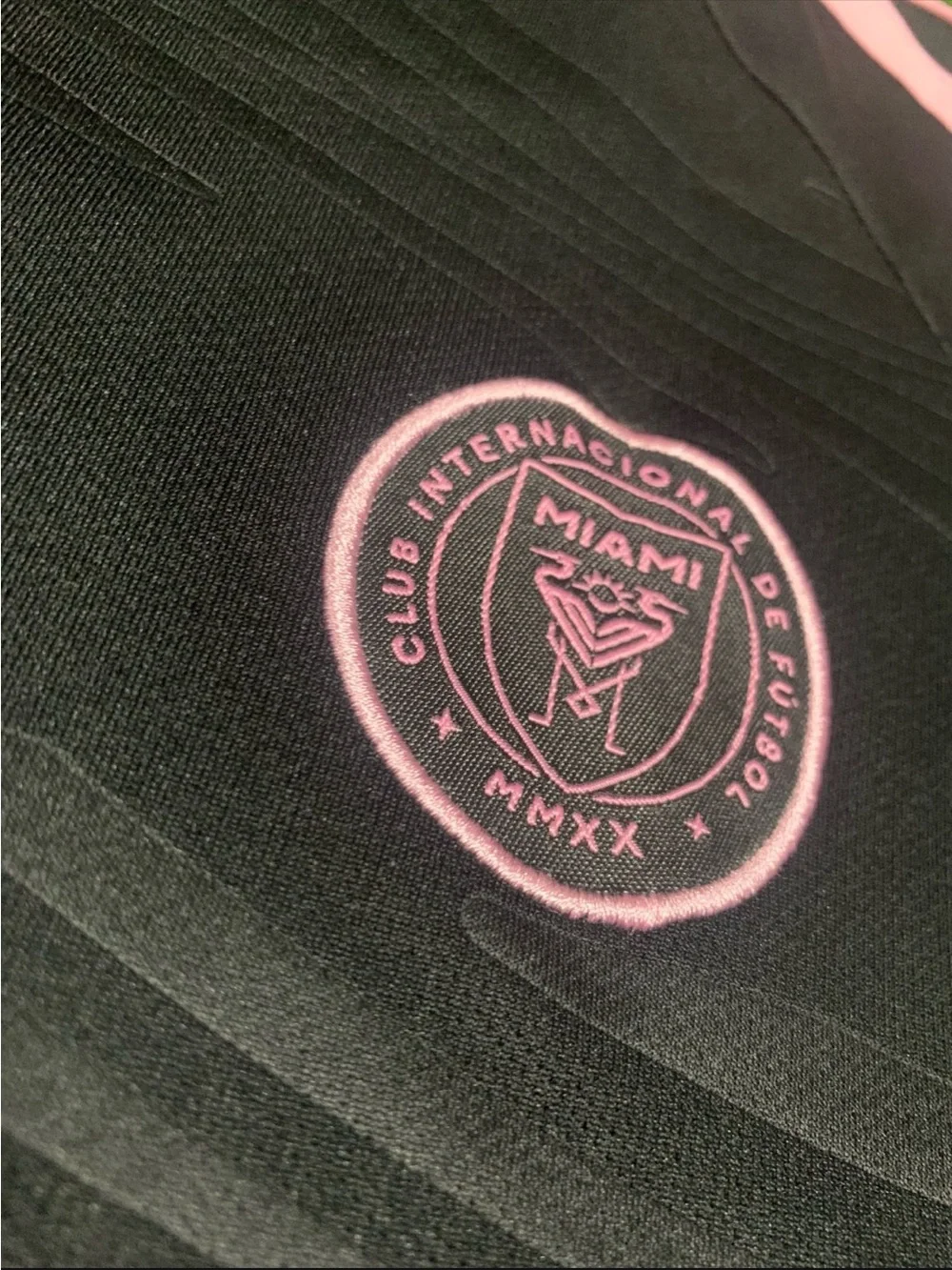 adidas Kids Black and Pink Soccer Jersey with XBTO Logo